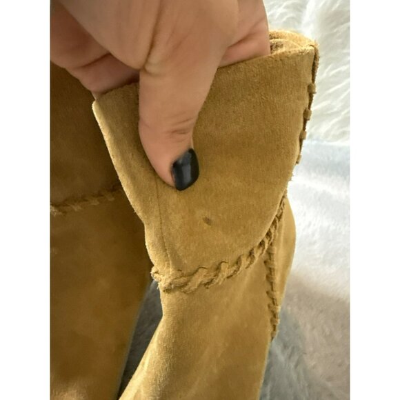 Vince Camuto Women's 8.5 / 39 Suede Peep-Toe Ankle Booties Sashane - Picture 2 of 10